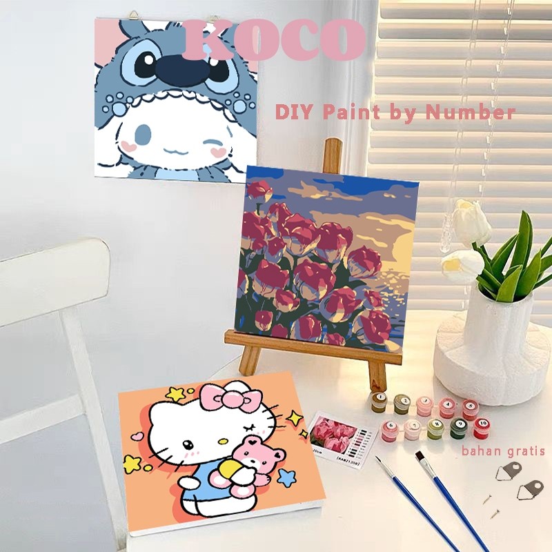 

KOCO 20x20cm Paint by Number Aesthetic Series Diy Digital Painting KIT