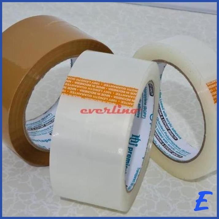 

| EV | PREMIER TAPE ISOLASI SOLASI SELOTIP ISOLATIP LAKBAN PLAKBAN