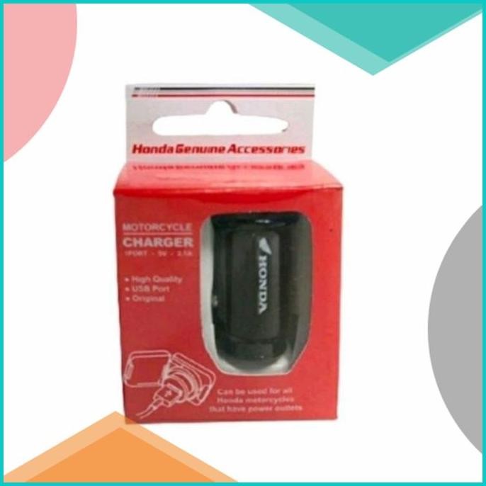 USB Charger HP Motor Honda PCX ADV BEAT DELUXE SCOOPY GENIO Asli AHM 8