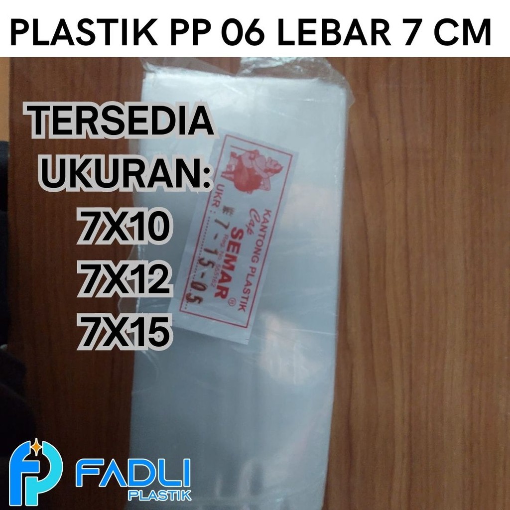 Kantong Plastik PP 06 ukuran 7x10 7x12 7x15