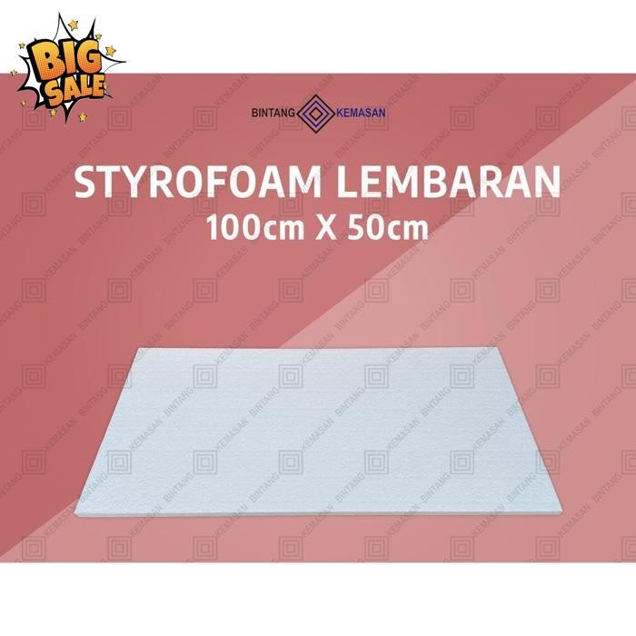 

Cod Styrofoam Lembaran 100 X 50 X 2Cm Lembaran Packing Lembaran Dekorasi Papan Styrofoam / Ekspedisi Jaminan Quality