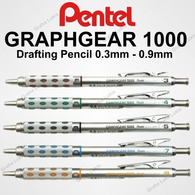 

HARGA DISC - Pentel Graph Gear 1000 Drafting Pencil - 0.5 mm