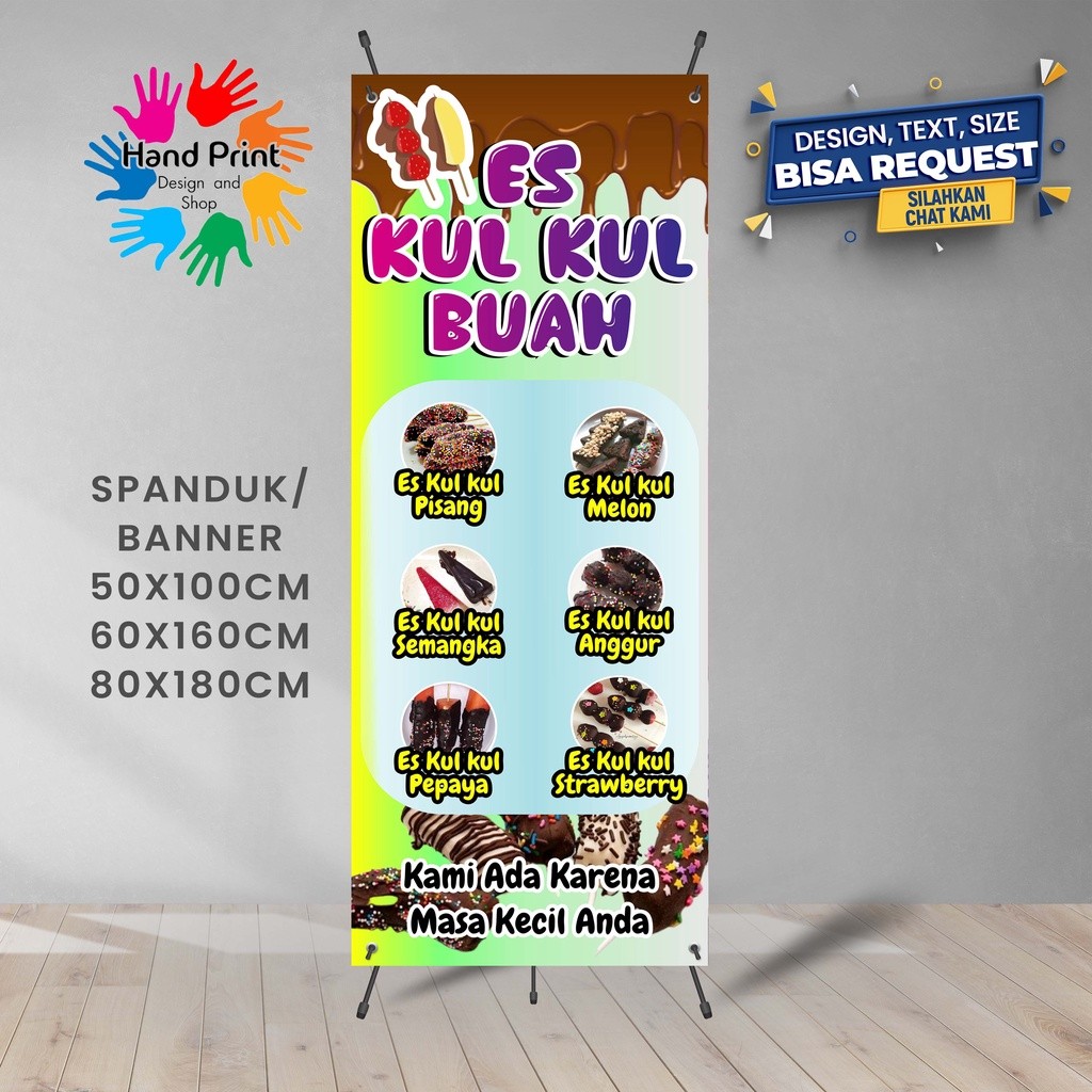 Spanduk Banner Es Kul Kul Buah Gratis Memesan Desain