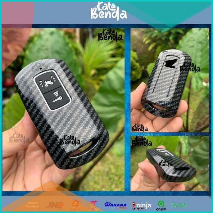 Cover Carbon Keyless Scoopy 2020 / Vario 150 AHM Remote/Kunci/Smartkey