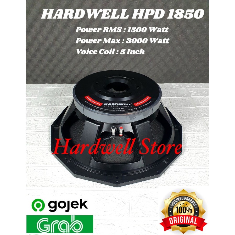 Speaker Komponen 18 inch HARDWELL HPD 1850 MK II ORIGINAL