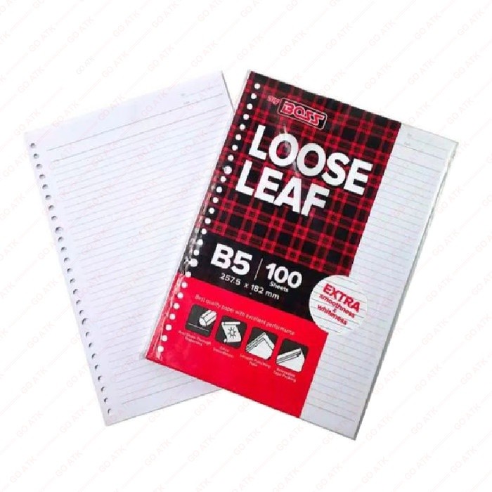 

LOOSE LEAF BIG BOSS UKURAN B5 ISI 100 LEMBAR GARIS