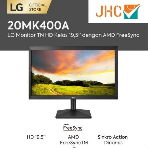 Monitor LED LG 19.5" 20MK400A 20 Inch PC Komputer VGA Input