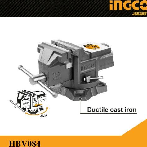 Catok Ragum (4") / Bais Meja Putar / Tanggem Bench Vice INGCO HBV084