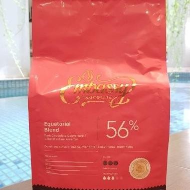 

Embassy Chocolate 56% Equatal Blend 250Gr Dark Couverture Tulip