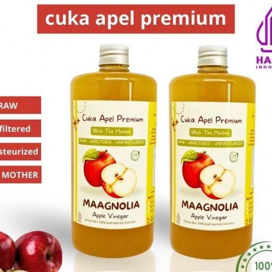 

Cuka Apel Maagnolia 1 Liter With Mother
