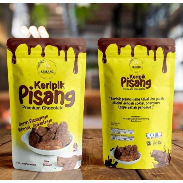 

2 Krisang Keripik Pisang Lampung Dengan Coklat