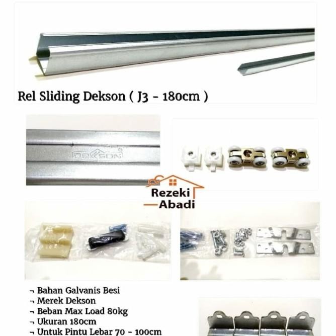 Rel Pintu Sliding Merk Dekson / J3 / Rel Geser
