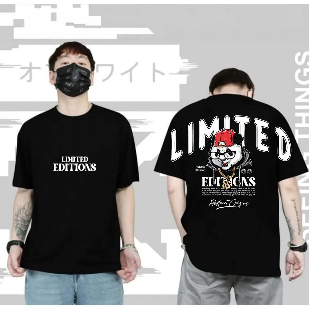 Viral Baju Kaos Tshirt Motif Limited Editions Kaosteddy Bear Boneka Beruang Kaos Pria Wanita Distro 