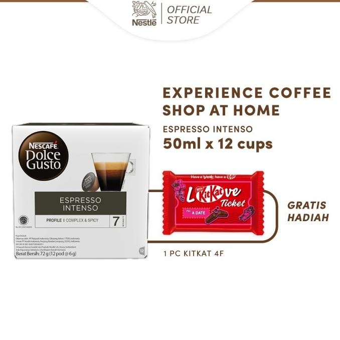 

Nescaf Dolce Gusto Espresso Intenso 1 Box (12 Kapsul = 12 Gelas)