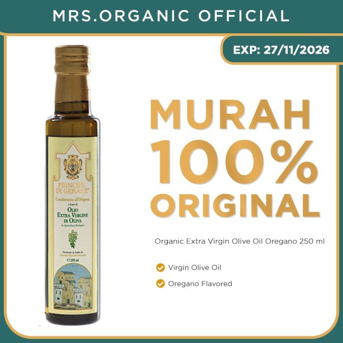 

Mediterranea Foods Organic Extra Virgin Olive Oil Oregano Flavoured 250 Ml