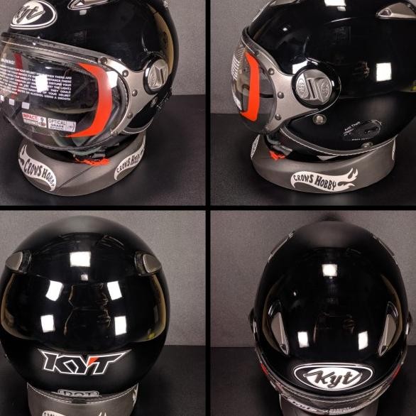 Helm Retro Kyt Elsico Solid Polos Motif