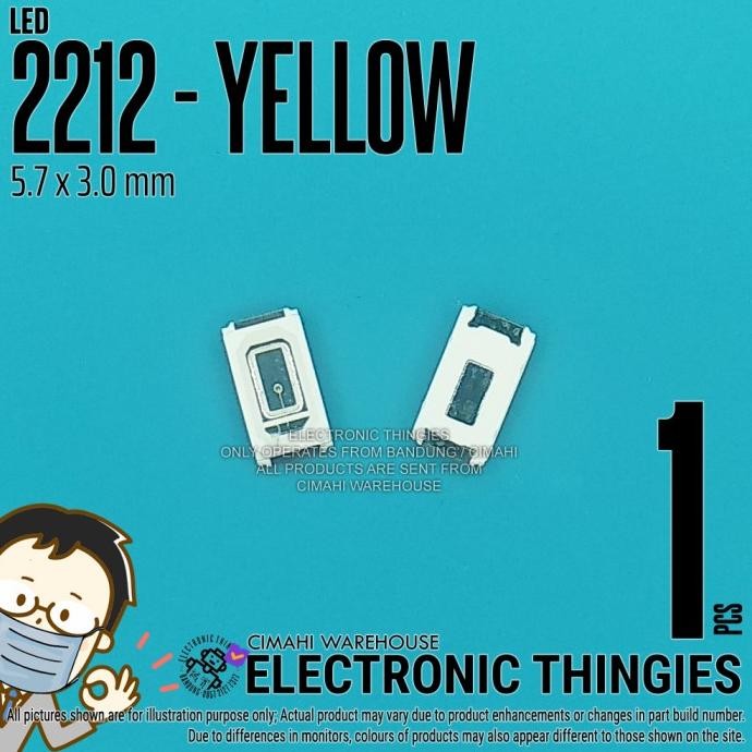 (20) LED 5730 YELLOW SMD 2212 KUNING thingie43 Diminati Banget