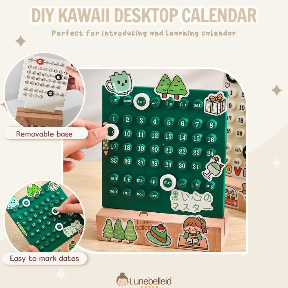 

BISA COD DIY Kawaii Desktop Calendar / Kalender Meja Belajar / Hadiah Kado Natal Anak Me-95