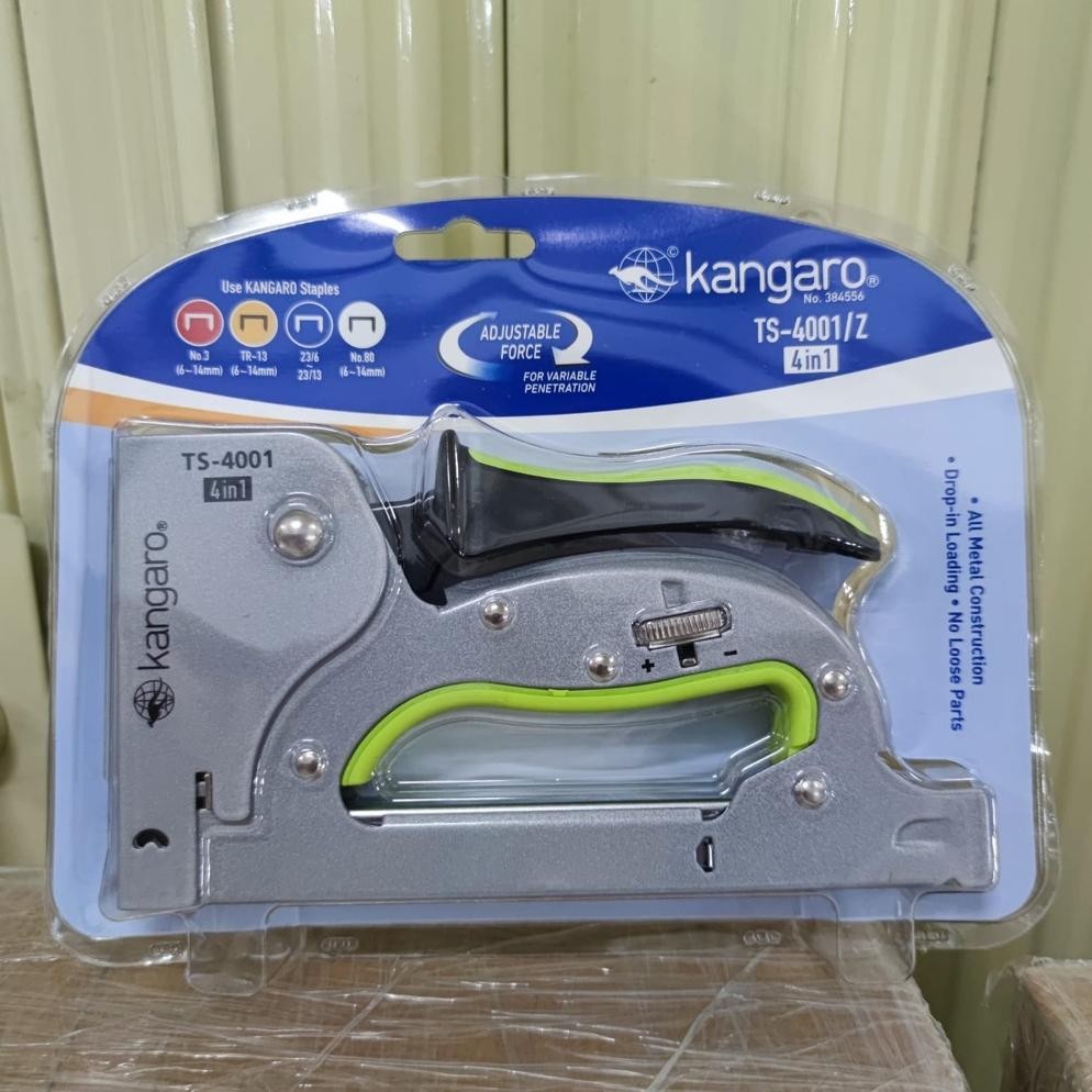 

SALE Gun Tacker Alat Staples Tembak 4in1 / Stapler Kangaro TS-4001| TS4001 Ur37