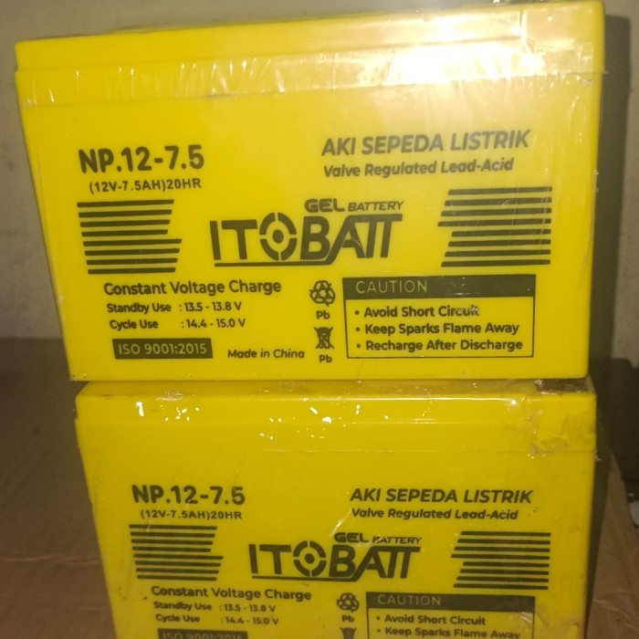 aki ups 12v 7ah bermacam merek second