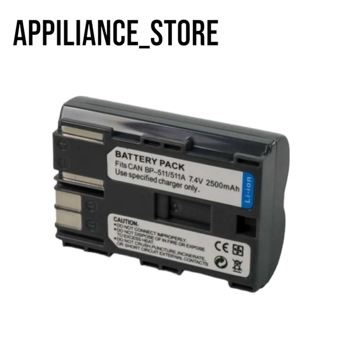 Battery for BP-508 BP-511 BP-511A BP-512 BP-514 2500mAh - A_S