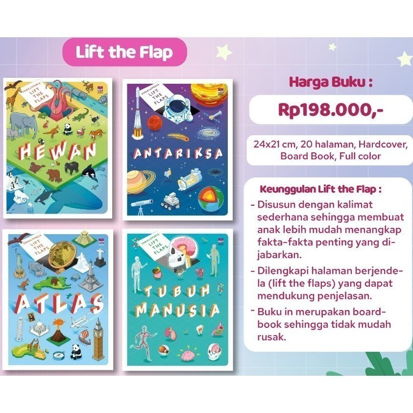 

Ensiklopedia Lift the Flap - Igloobooks ( READY BANYAK JUDUL )