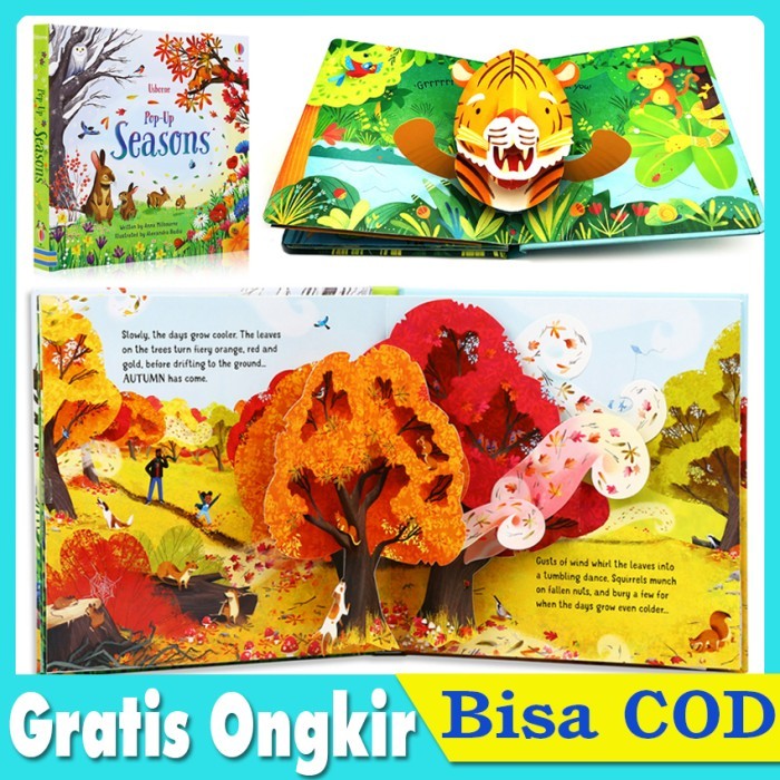 

Bana Usborne Pop Up Book 3D Dinosaurus Jungle Buku Cerita Edukasi Anak