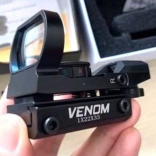 Red Dot Sight, teleskop titik tengah, teleskop paser, red/green dot