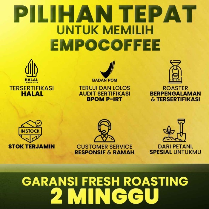 

Kopi Robusta Flores Bajawa Coffee Roasted Bean Espresso Coffe 500 Gram
