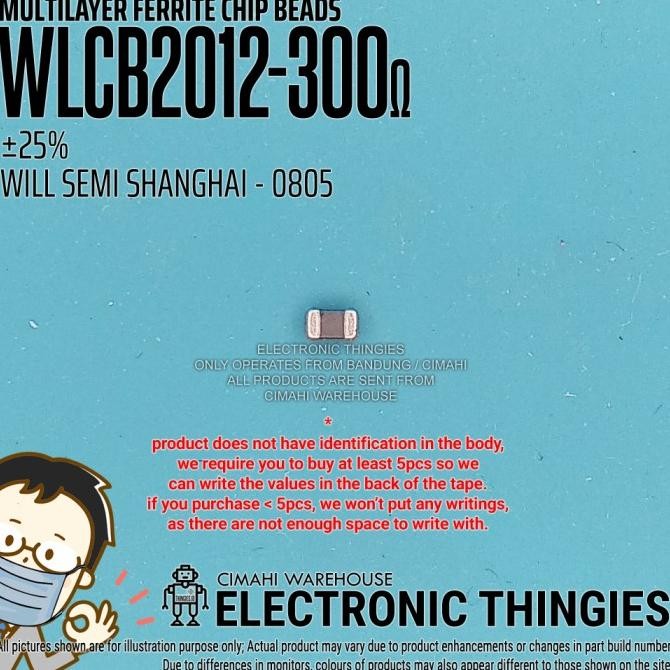 Murah (20) WLCB2012-300 FERRITE CHIP BEAD 0805 300 OHM INDUCTOR INDUKTOR FERIT thingie43 Ayo Beli