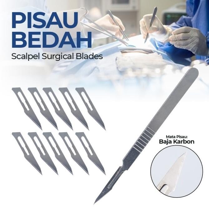 

set pen cutter alat bedah super tajam art knife pisau mini ukir CAREST