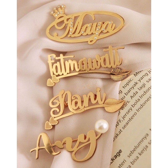 BERGARANSI Bros Hijab Wanita Muslimah Custom Nama Sendiri