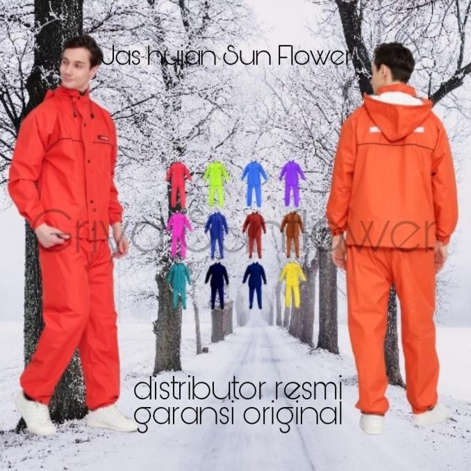 Jas Hujan Sunflower Original | Sun Flower Raincoat