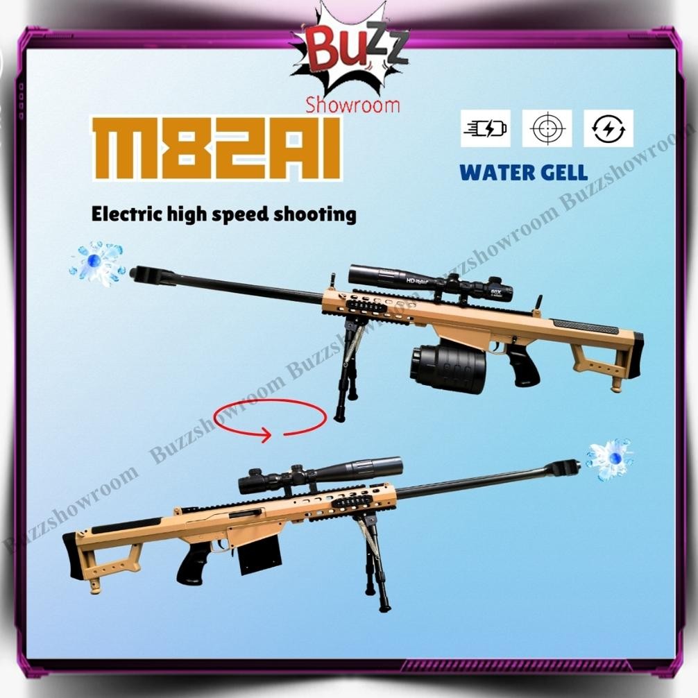 Spesial Promo Tembakan Anak Wgg M82A1 Water Gel Blaster Mainan Sniper Rifle Gun Watergel Ew64