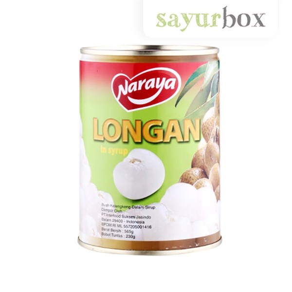 

Naraya Longan in Heavy Syrup Kaleng 565 gram Sayurbox