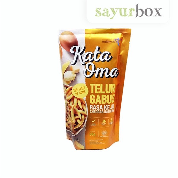 

Kata Oma Telur Gabus Keju Cheddar 63 gram Sayurbox