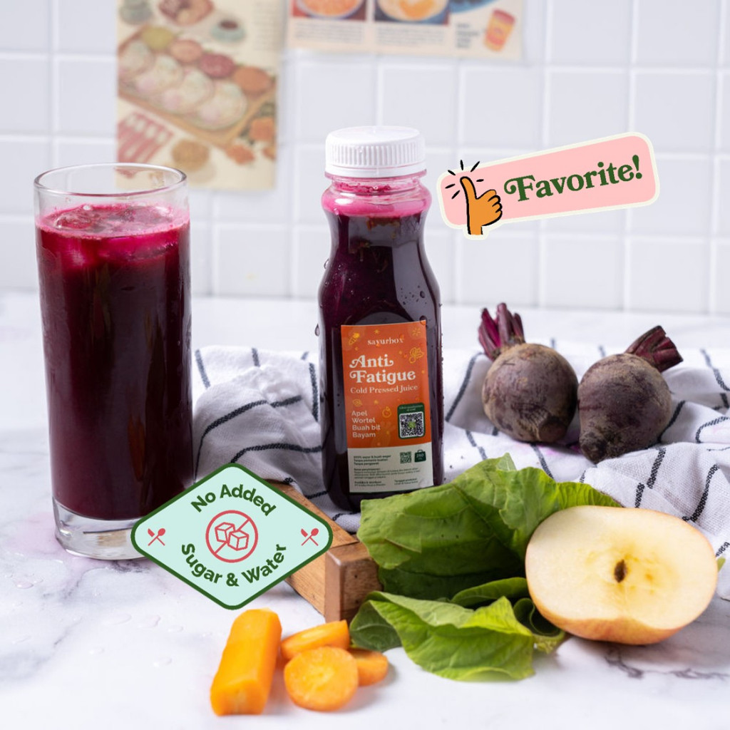 

Sayurbox Cold Pressed Juice Anti Fatigue 250 ml