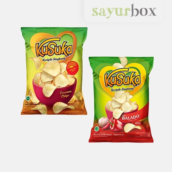 

Kusuka Keripik Singkong Balado 180 gram Sayurbox