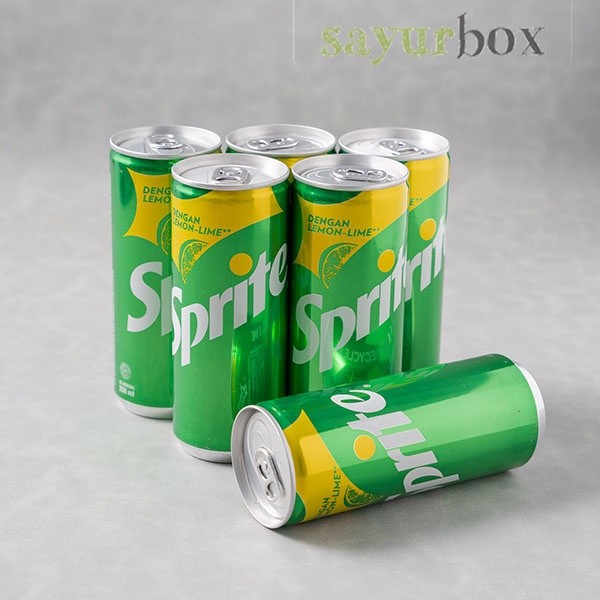 

Bundling - 6 x Sprite Minuman Soda Lemon Lime Kaleng 250 ml Sayurbox