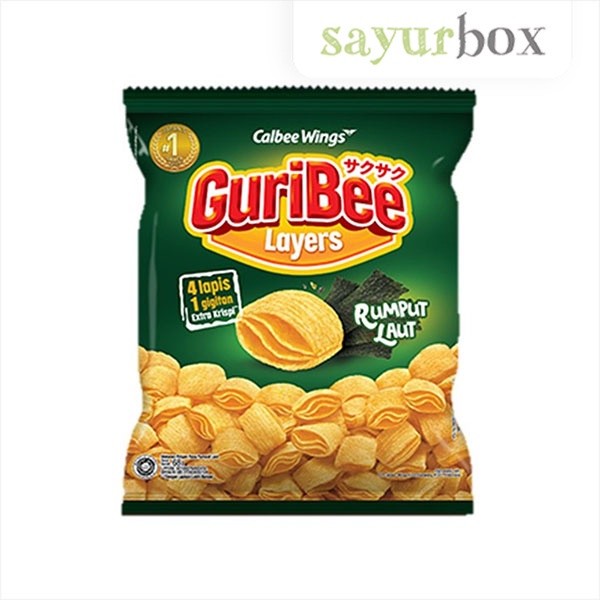 

Guribee Snack Layers Rumput Laut 65 - 68 gram Sayurbox