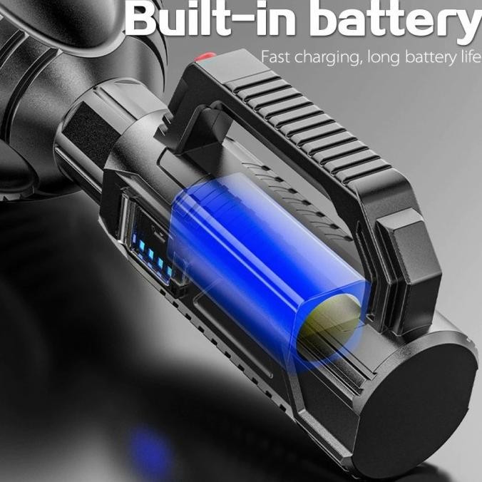 Produk Viral Lm Led Max / Senter Led Waterproof Usb Super Terang Th2810 Original