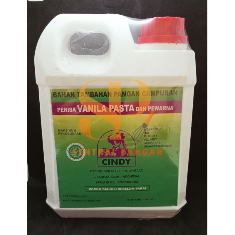 

PERISA PASTA VANILLA DAN PEWARNA 1 liter