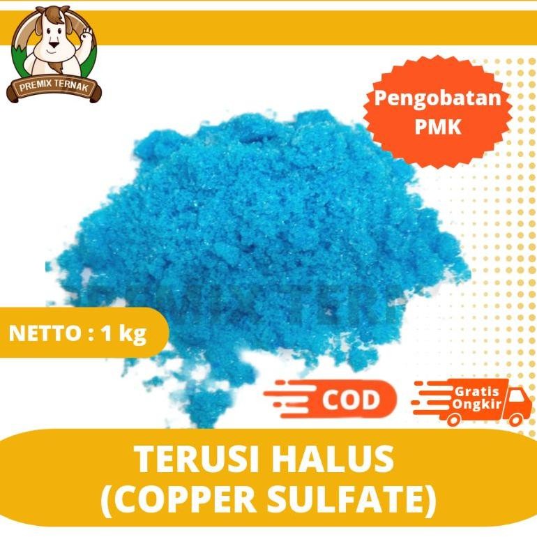 Premium Terusi (1 Kg) - Cupri Sulfat - Copper Sulfat - Tembaga Sulfat (Cuso4) Termurah