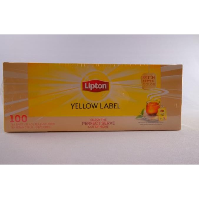 

READY STOCK LIPTON YELLOW LABEL 100 TEA BAG ENVELOPE / TEH LIPTON / TEH HITAM !!!!!