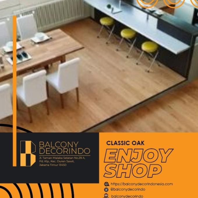 Lantai Kayu Parquet/Parket Laminated Anti Rayap U-Floor Per Box