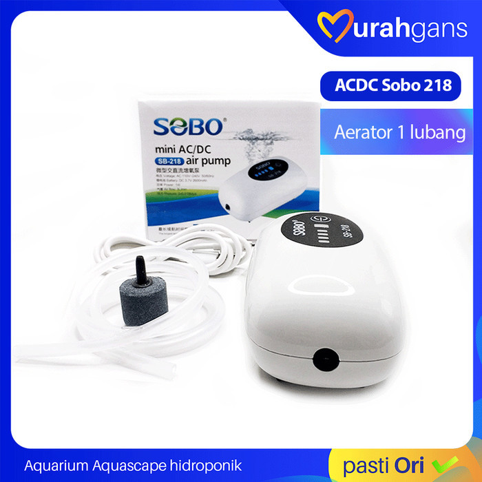 Paling Berkualitas Sobo Sb 218 Acdc Aerator Aquarium Kolam 1 Lubang Emergency Otomatis