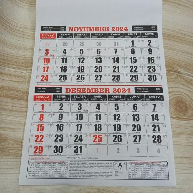 

Baru | 1 Pak (100 Set) Kalender Kerja Dwibulan Blangko