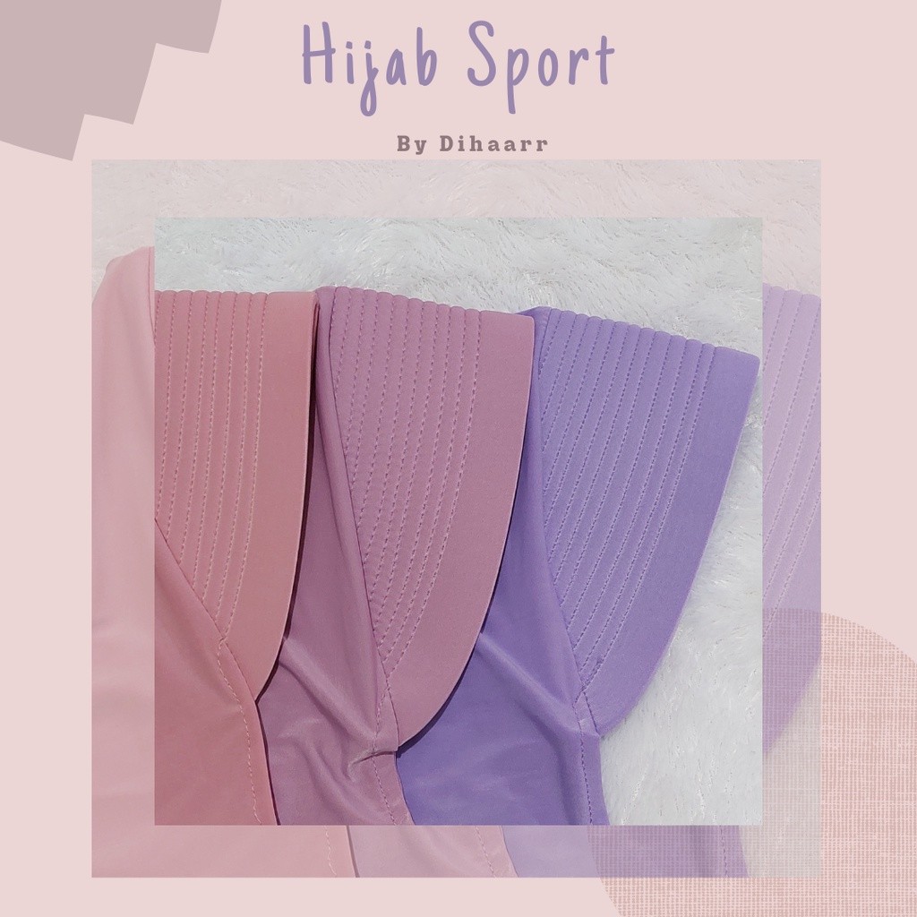 Penawaran Spesial Bergo Pendek Sporty/Jilbab Pendek Sport/Hijab Pendek Sport / Hijab Sport Jersy