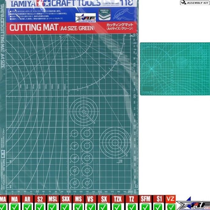 

TAMIYA 74118 CRAFT TOOLS CUTTING MAT (A4 SIZE/GREEN)