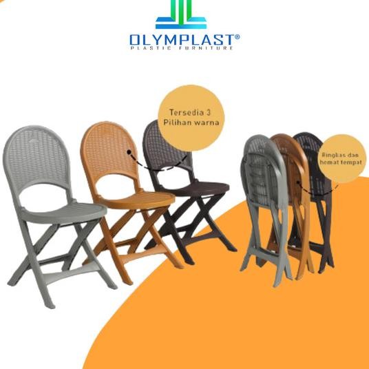 Kursi Lipat Plastik / Kursi Kayu Olymplast Ofc